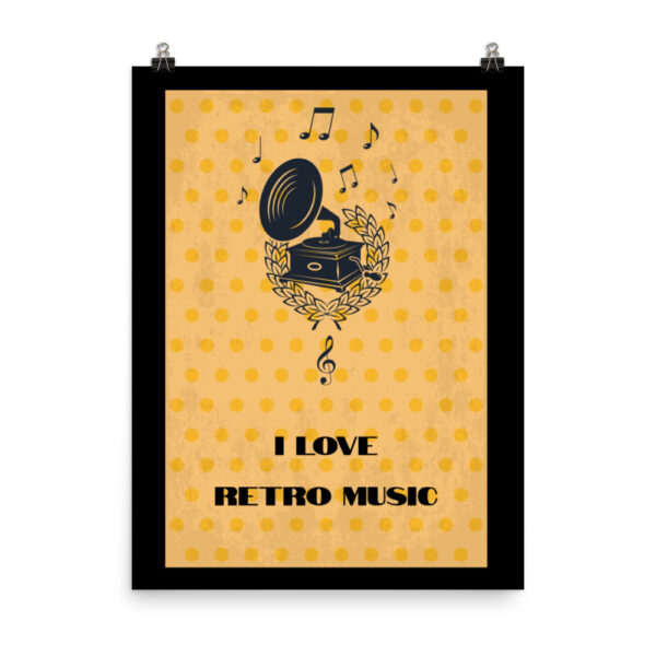 Poster “I love Retro Music”
