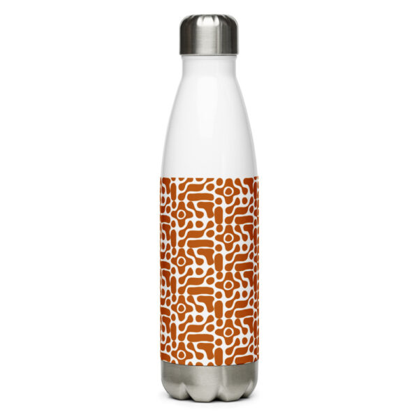 Edelstahl Trinkflasche “Orangenes Muster”