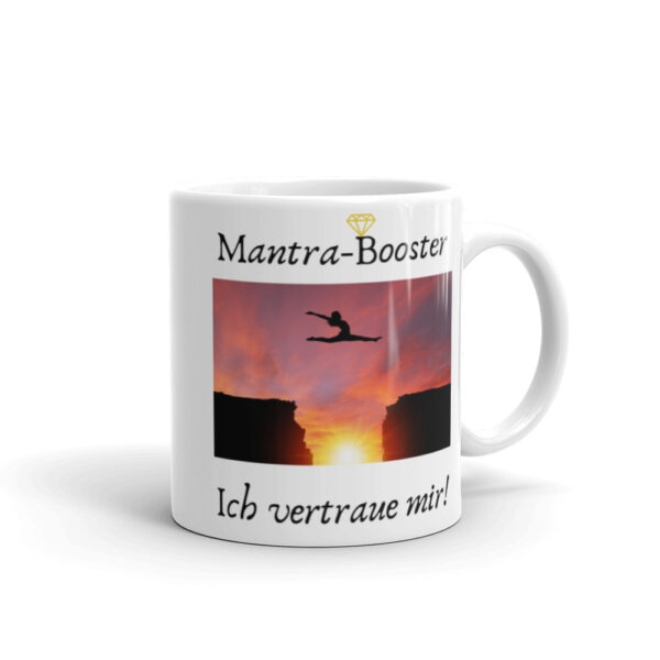 Weiße Tasse – “Mantra Vertrauen”